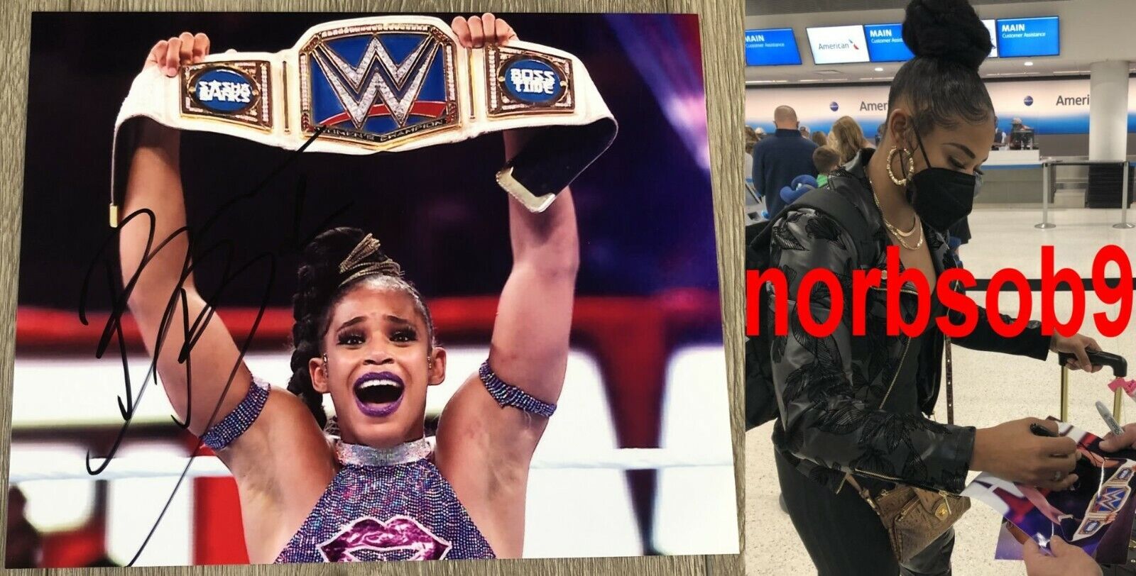 BIANCA BELAIR SIGNED AUTOGRAPH WWE RAW EST 8x10 Photo Poster painting C w/EXACT PROOF