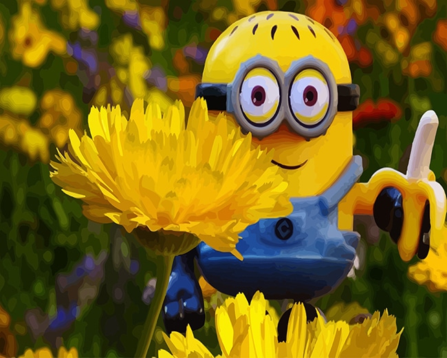 

Minion Banana Figure- Paint By Numbers - 40*50CM, 501 Original
