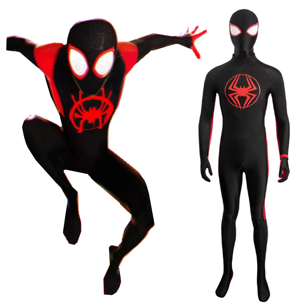 Spider-Man: Across The Spider-Verse Miles Morales Cosplay Costume Outfits Halloween Carnival Party Disguise Suit