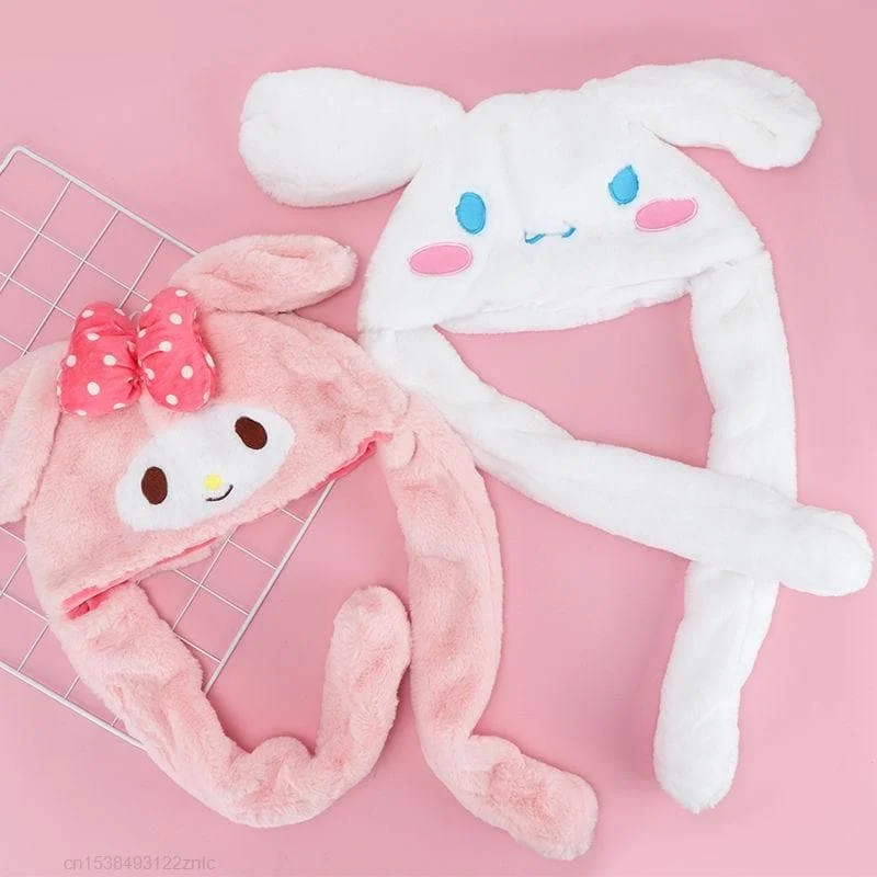Kawaii Plush Bunny Moving Ears Up Hat Plushie Toy SP15956