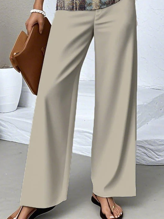 Women's Sleeveless Square Collar Graphic Printed Casual Set