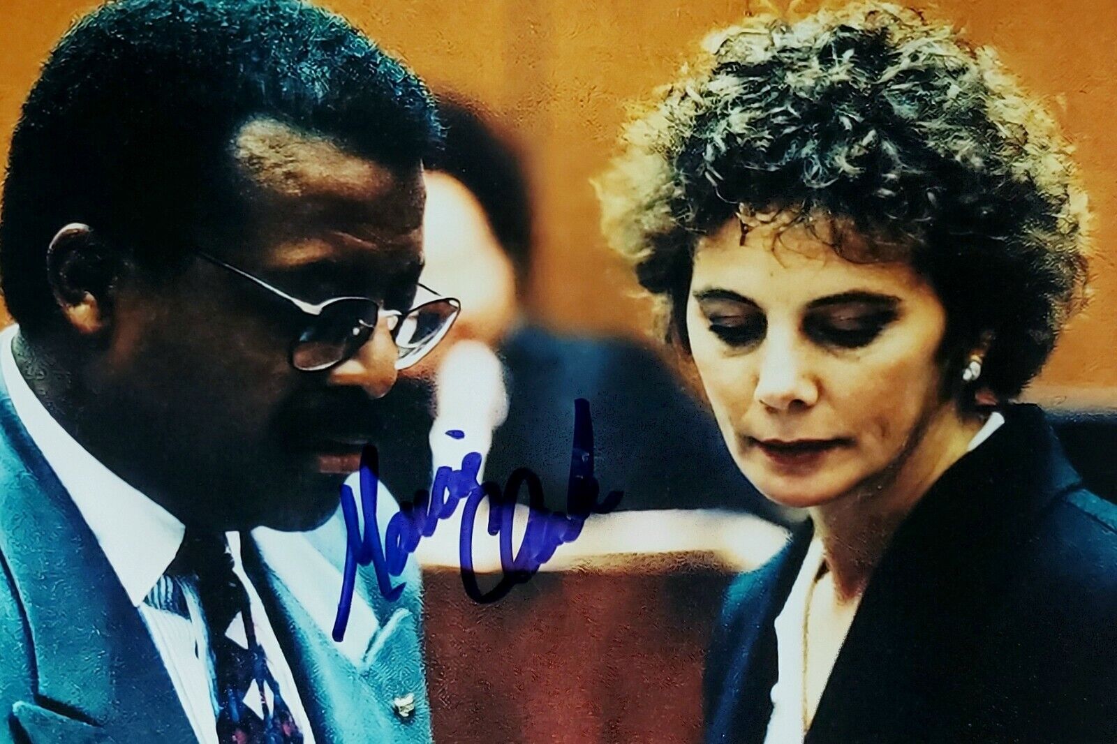 Marcia Clark Hand Signed Autograph Photo Poster painting OJ Simpson Trial Prosecutor Lawyer