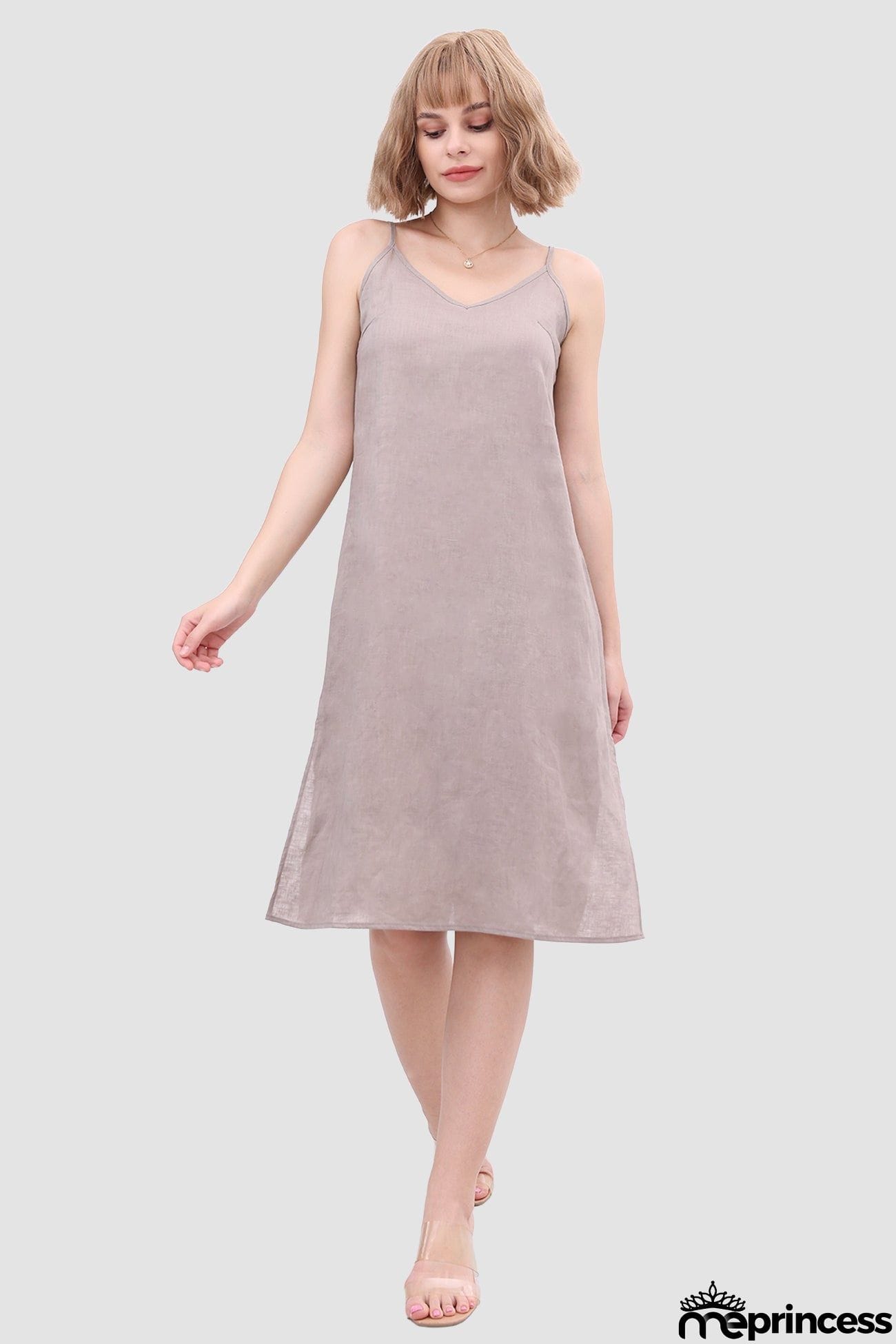 Daisy Linen Slip Dress