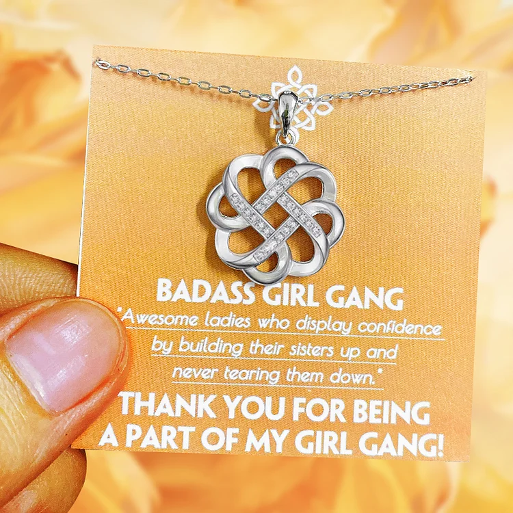 For Friend - My Badass Girl Gang Celtic Knot Necklace