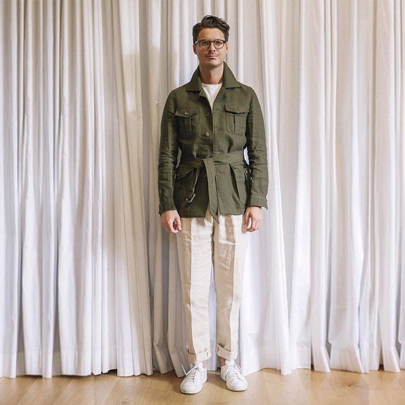 Men's Linen Field Jacket