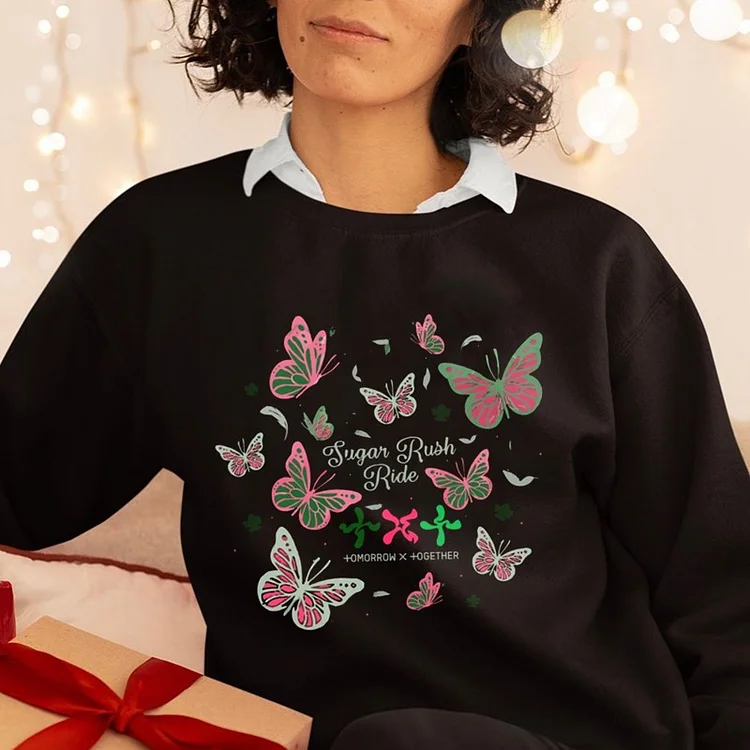 TXT The Name Chapter: TEMPTATION Sugar Rush Ride Butterfly Sweatshirt