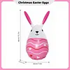 6 Pcs Easter Inflatable Outdoor Decorations PVC Colored Giant Egg Ornaments Blow Up Easter Egg Yard Decorations for Lawn/Garden/Porch/Courtyard
