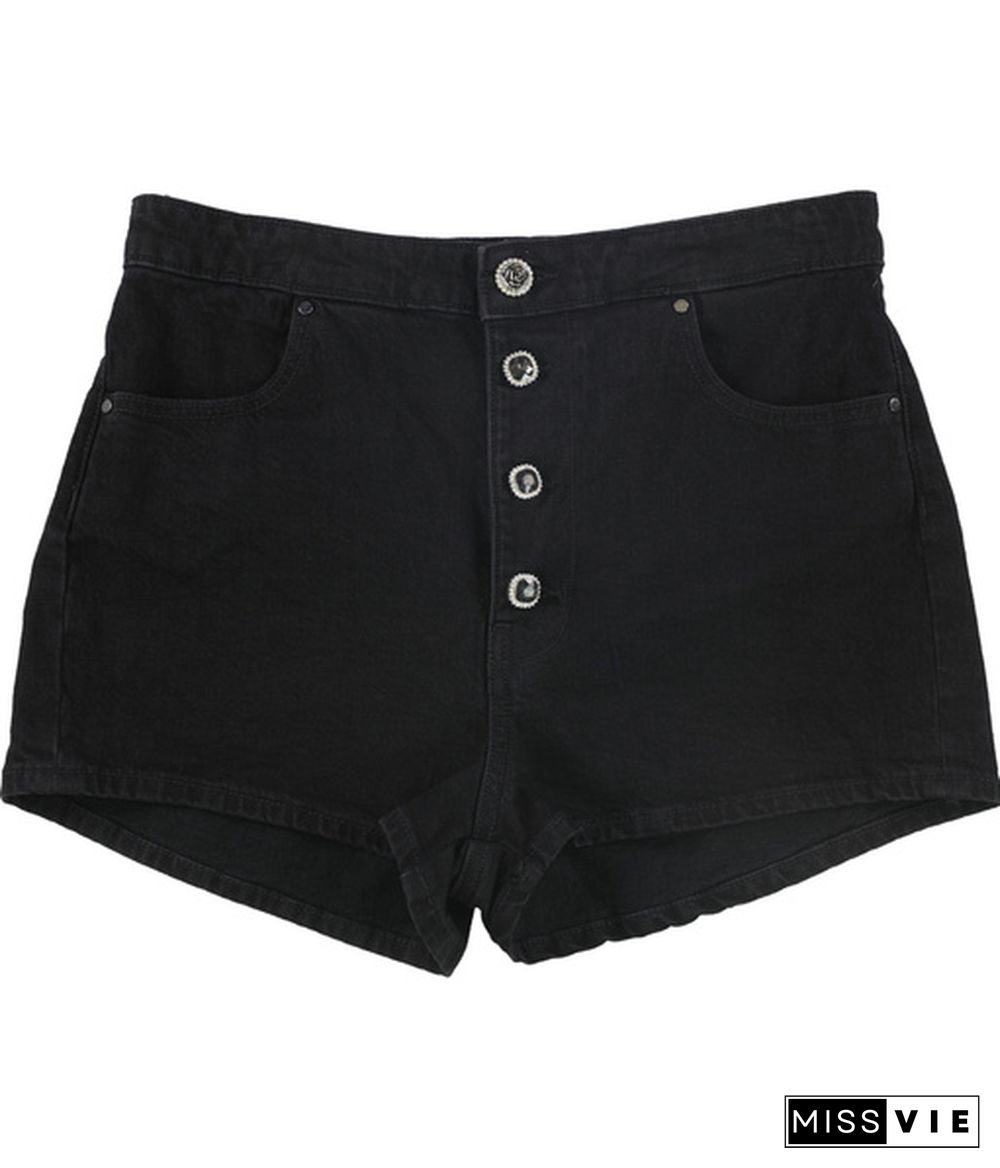 Guess Womens Alexia Casual Denim Shorts