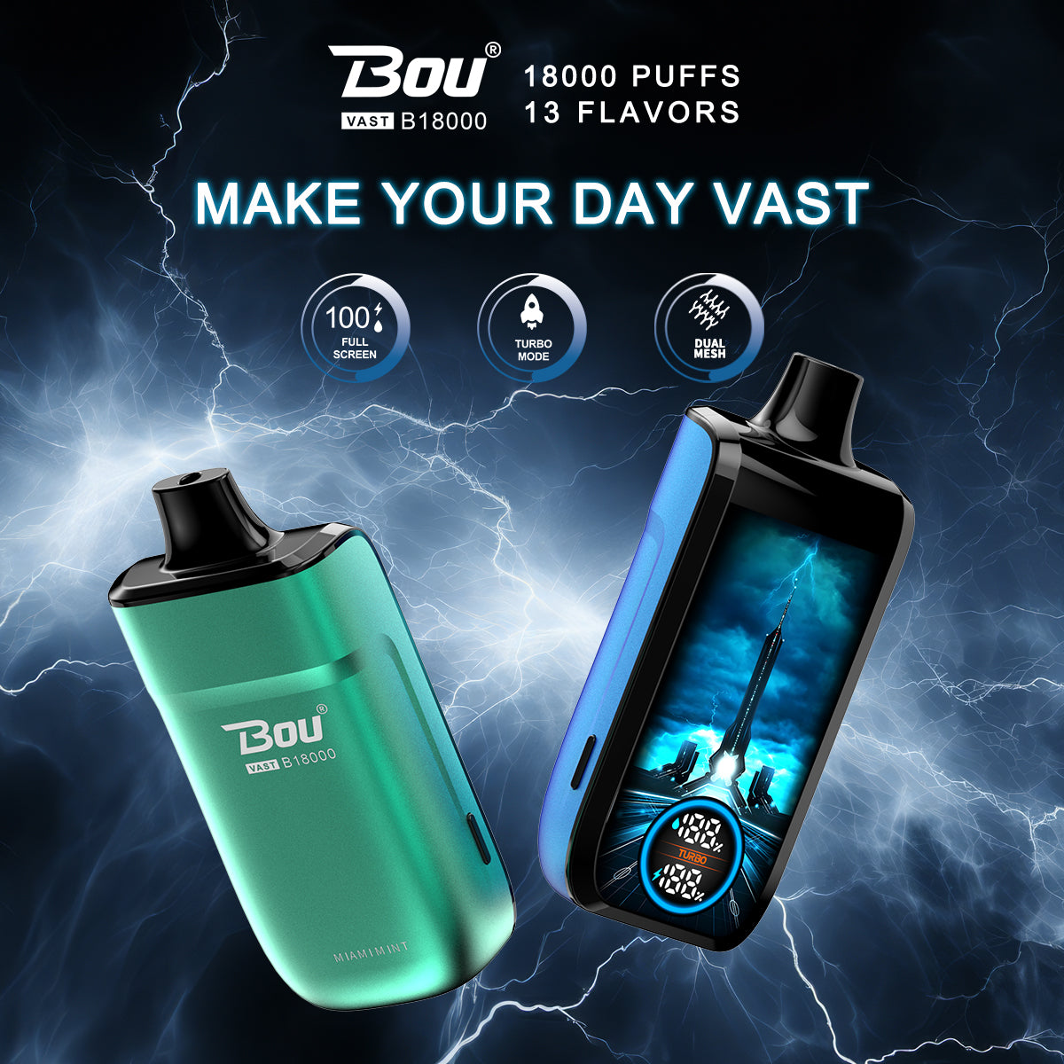 BOU VAST 18000 Puffs Disposable Vape Wholesale BOU CTYVape