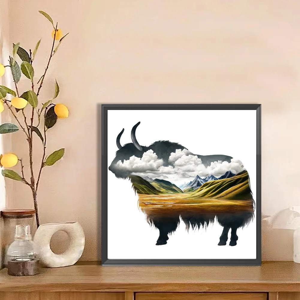 Diamond Painting - Full Round Drill - Cow(Canvas|30*30cm)