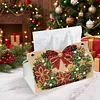Xmas Wreath DIY Pearl Diamond Painting PU Cover Tissue Holder Kit Pearl Art Painting Decoration for Home & Gifts