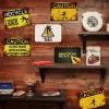 6pcs - Caution & Safety - Vintage Warning Metal Sign (12*16Inch)