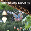 1PC Butterfly 5D DIY Diamond Painting Wind Chimes Suncatcher Kit Double Sided Diamond Art Kits Suncatcher with Crystal Pendant for Home Wall Window Decor Adults DIY Art Craft