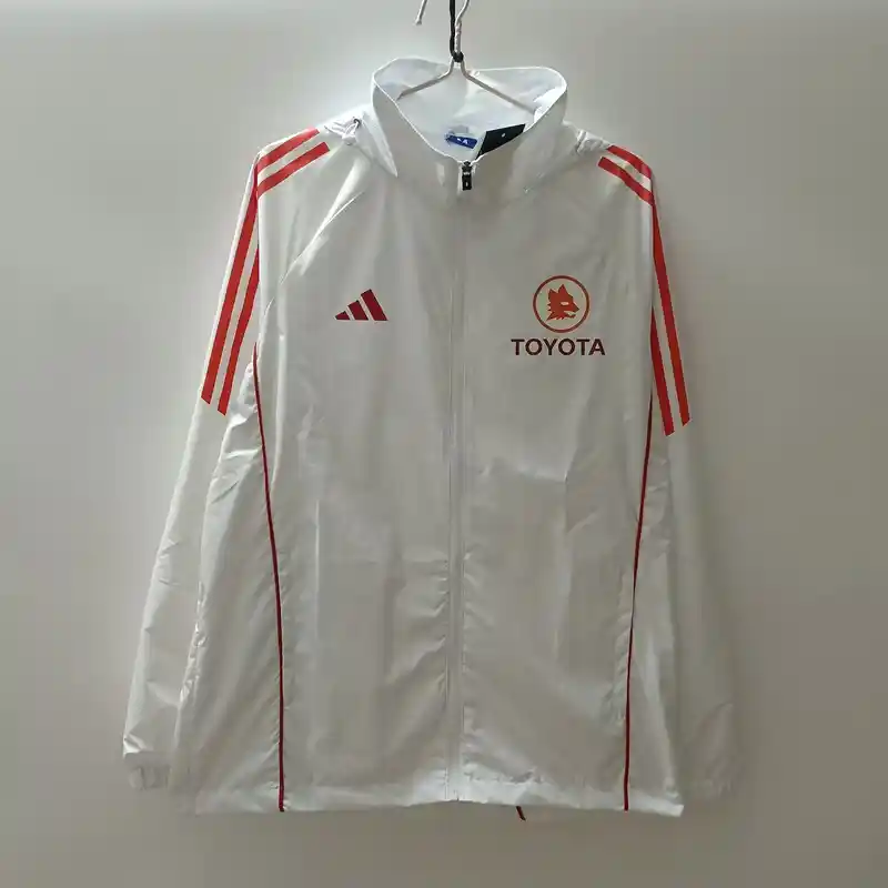 24/25 Roma White Windbreaker