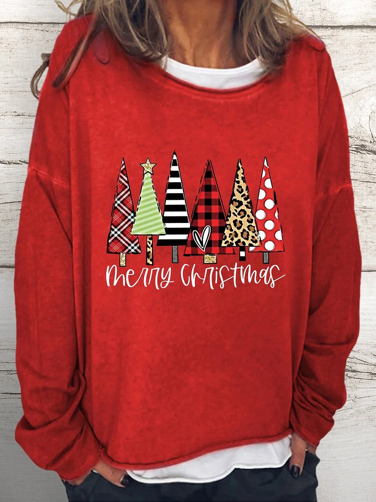 Six christmas trees  sweatshirt-599597-Annaletters