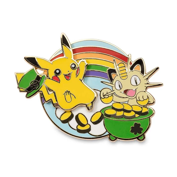 Leaping Into Luck Sliding Celebrations Pokémon Pin