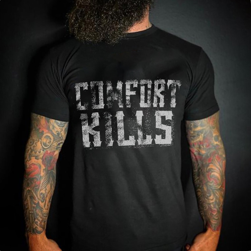 Livereid Comforts kills print casual designer T-shirt - Livereid