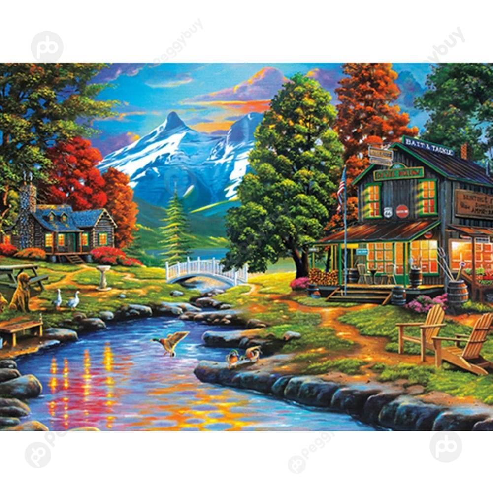 

40*50CM Paint By Numbers-Quiet River, 501 Original