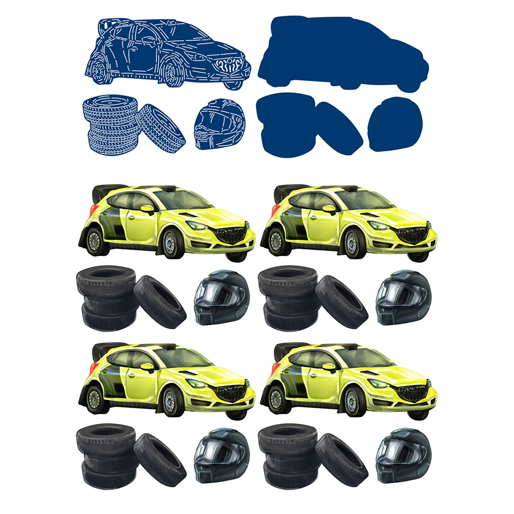 

Car (Cutting Die+Seal) - Paper Craft Cutting Dies, 501 Original