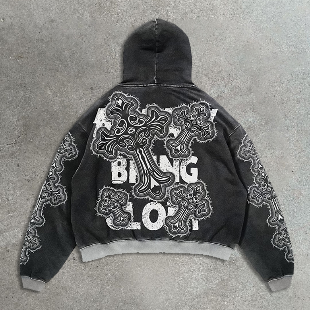 Cross Redemption Casual Street Hoodie