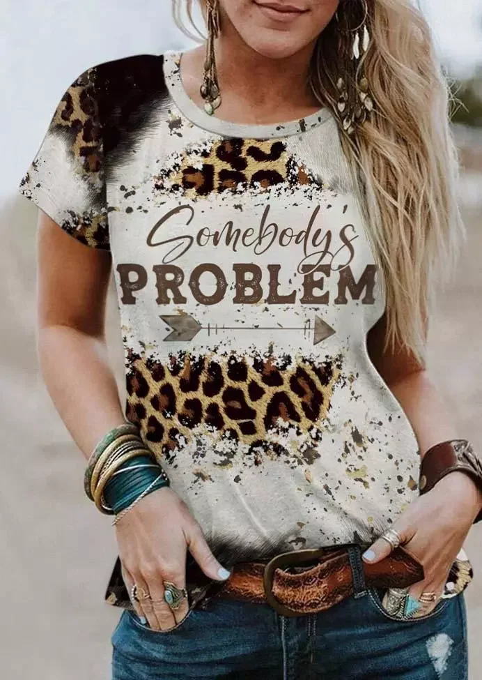 Leopard Short Sleeve Tee
