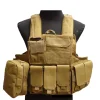 1000D Oxford Cloth Seal Multi-Purpose Tactical Vest Multi-Pocket Adjustable Plate Carrier