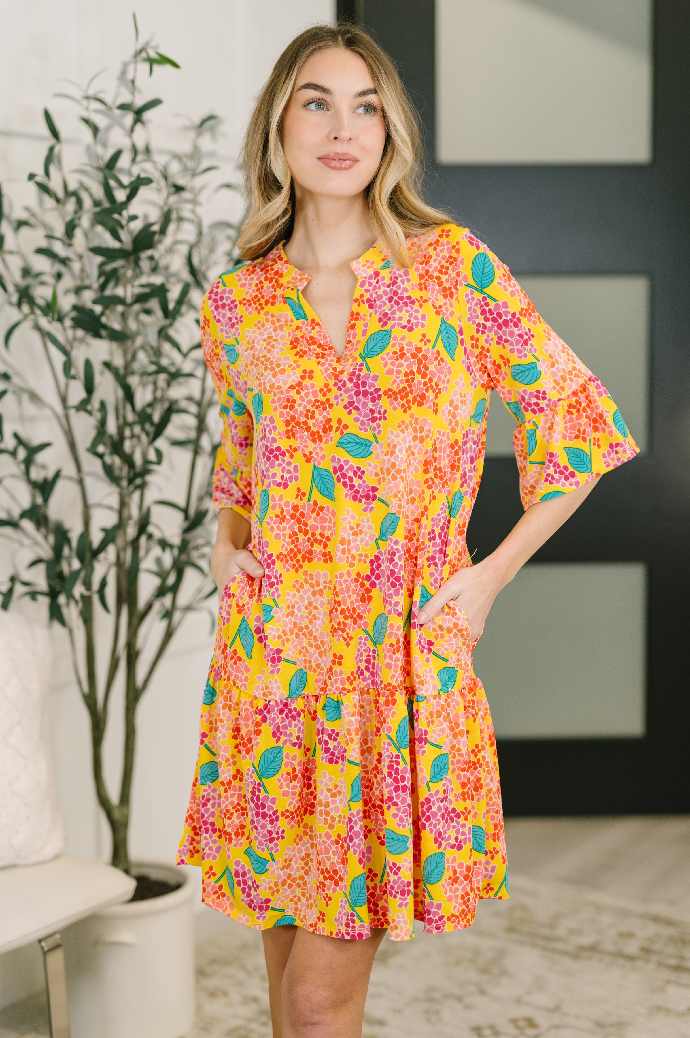 Lizzy Sunday Dress in Leaf Multi Floral- 3/3/2026 NEW mysite idetrend