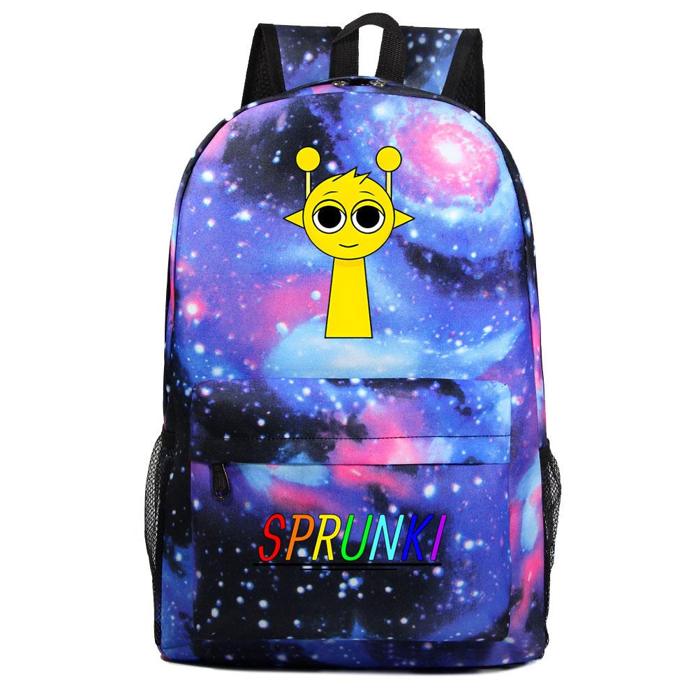 Mayoulove Sprunki Backpack Spacious Design with Adjustable Straps for School and Outdoor Activities-Mayoulove