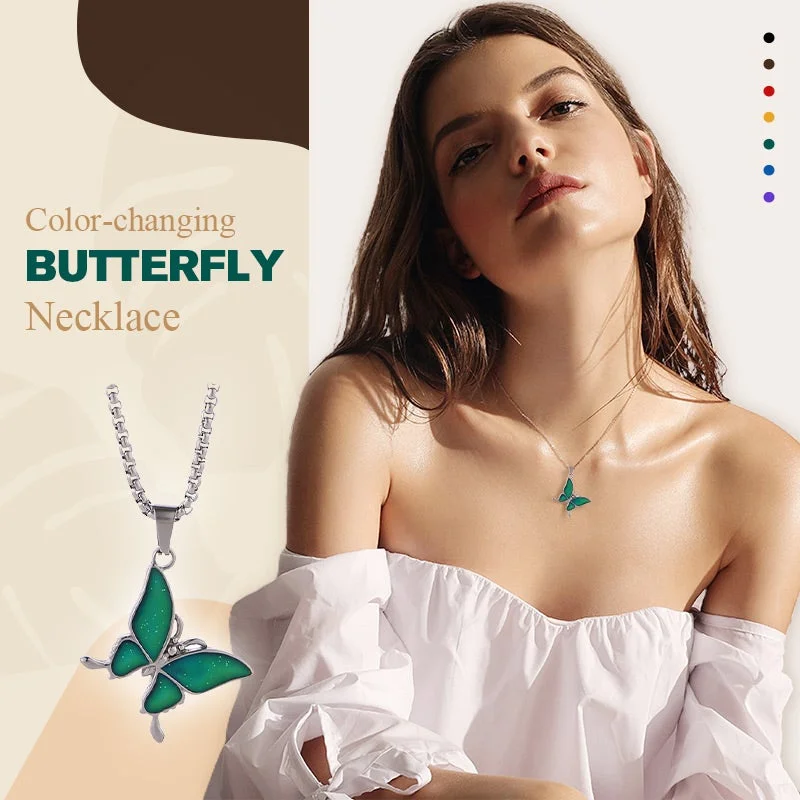Color-changing Butterfly Necklace