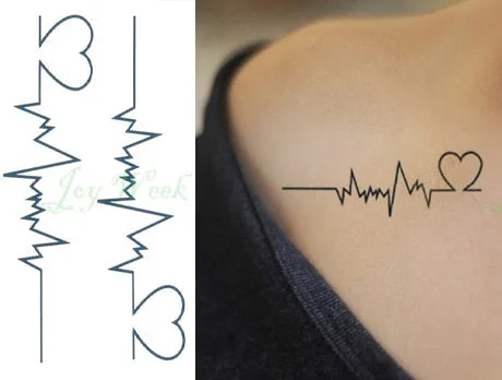 Waterproof Temporary Tattoo Sticker sexy waist English letters bleeding love tatto flash tatoo fake Art tattoos for girl women 4