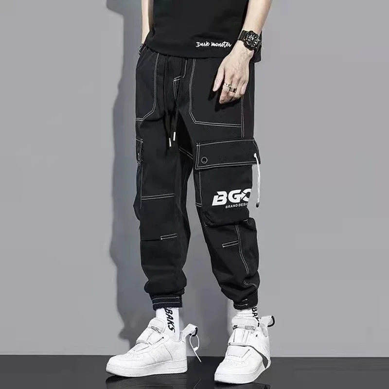 Yourtouchlock Men's Cargo Pants Joggers Black Male Trousers Stacked Multipockets Multi Pocket Cheapest Cheap Big Size Slacks Korean Style Y2k