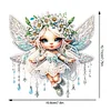DIY Flower Fairy Diamond Painting Special Shaped Hanging Pendant