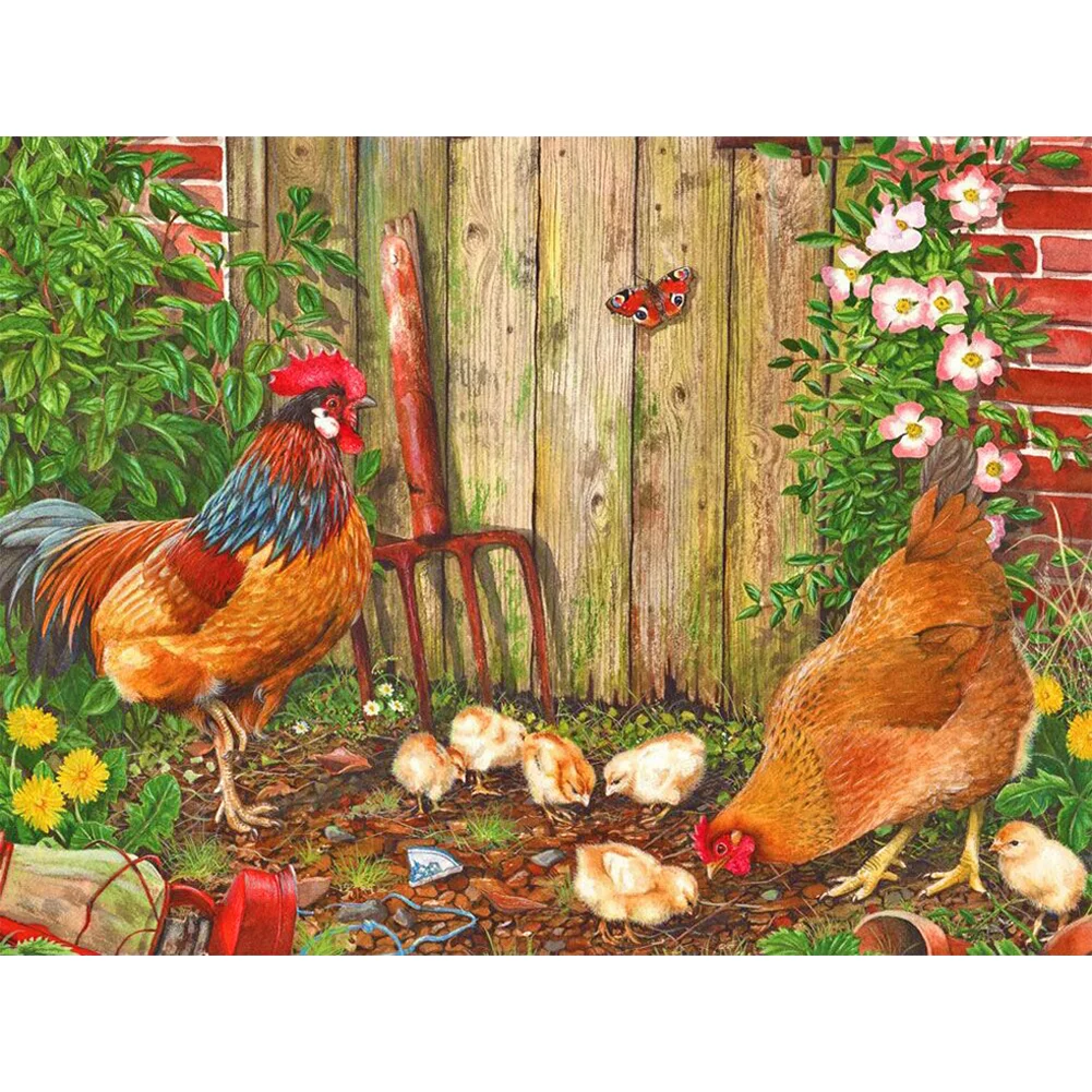 Diamond Painting - Full Round/Square Drill - Rooster(30*40 - 50*60cm)