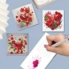 6Pcs Valentines Day Diamond Painting Greeting Card