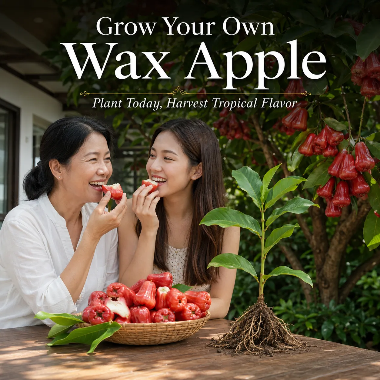 Grow your own wax apple from a live starter