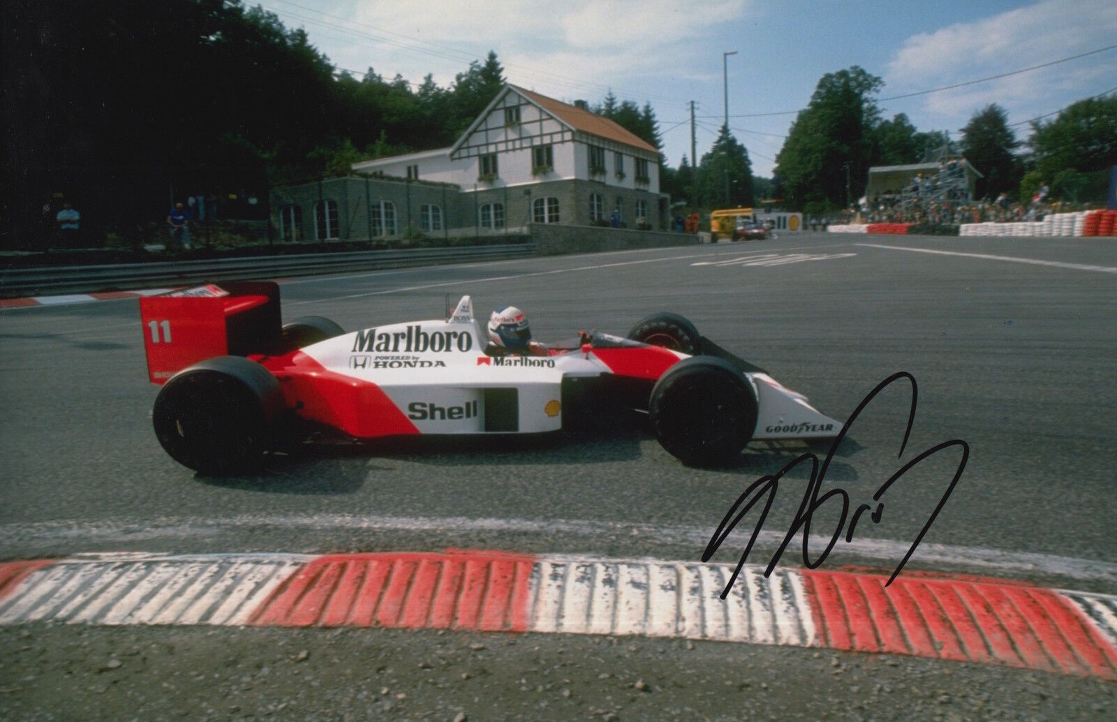 Alain Prost Hand Signed 12x8 Photo Poster painting Marlboro McLaren F1 1.