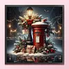 Christmas Mailbox-11CT Stamped Cross Stitch 45*45cm/17.72*17.72in