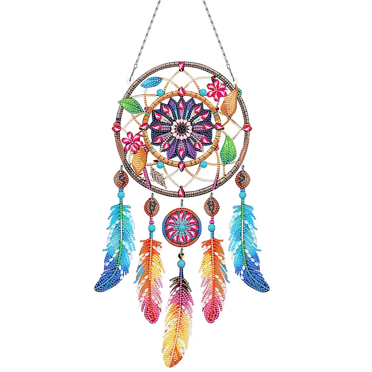 Dream Catcher 2D Flat DIY Diamond Art Pendant Special Shape Diamond Painting Set
