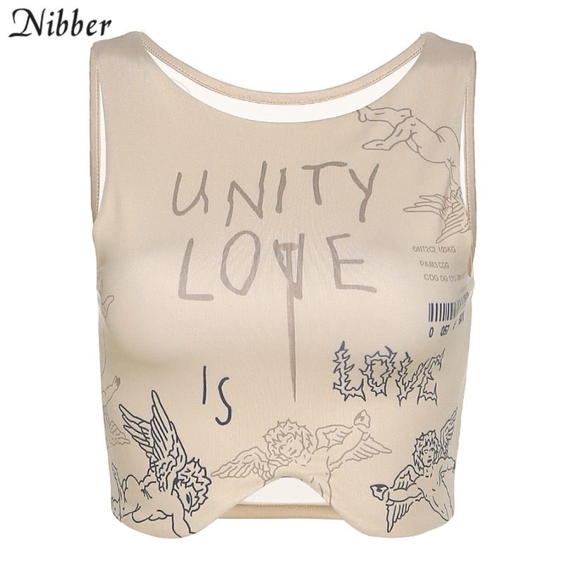 Nibber retro tribal ethnic style vest summer women camisole fashion street casual wear crop tops sleeveless tees female tank top