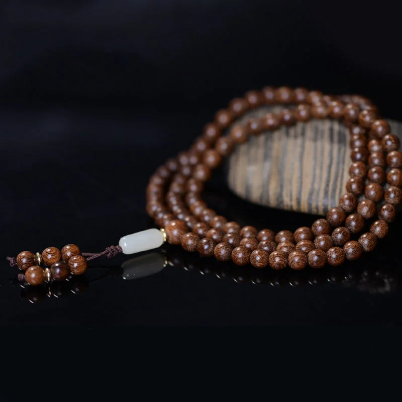 108 Mala Beads Rosewood Jade Calm Bracelet