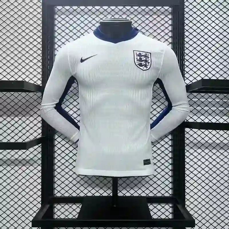 2024 Players England Long Sleeve Soccer Jersey Home