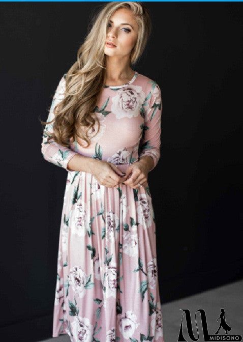 MidiSono - You Are A Vision Floral Print Maxi Dress