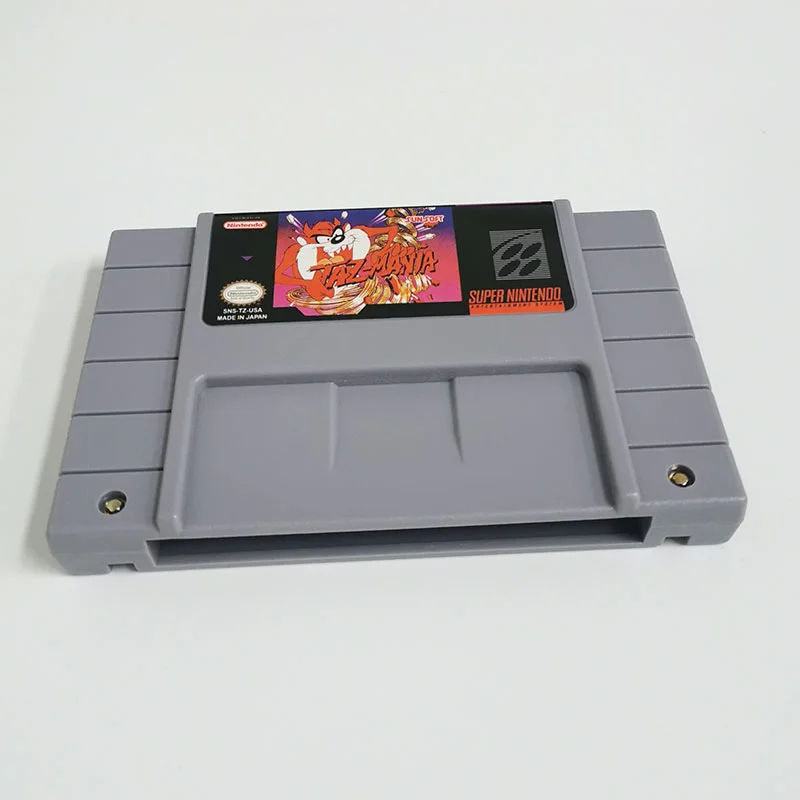 Taz-Mania SNES For Super Nintendo Entertainment System - 16 Bit US Version Game Cartridge