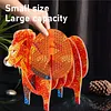 Lion 5D DIY-Tiermuster-Diamantmaler-Untersetzer mit Halter f&uuml;r zu Hause