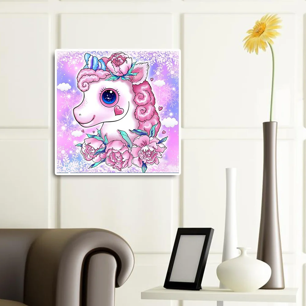 Full Round Diamond Painting 30*30cm - Unicorn