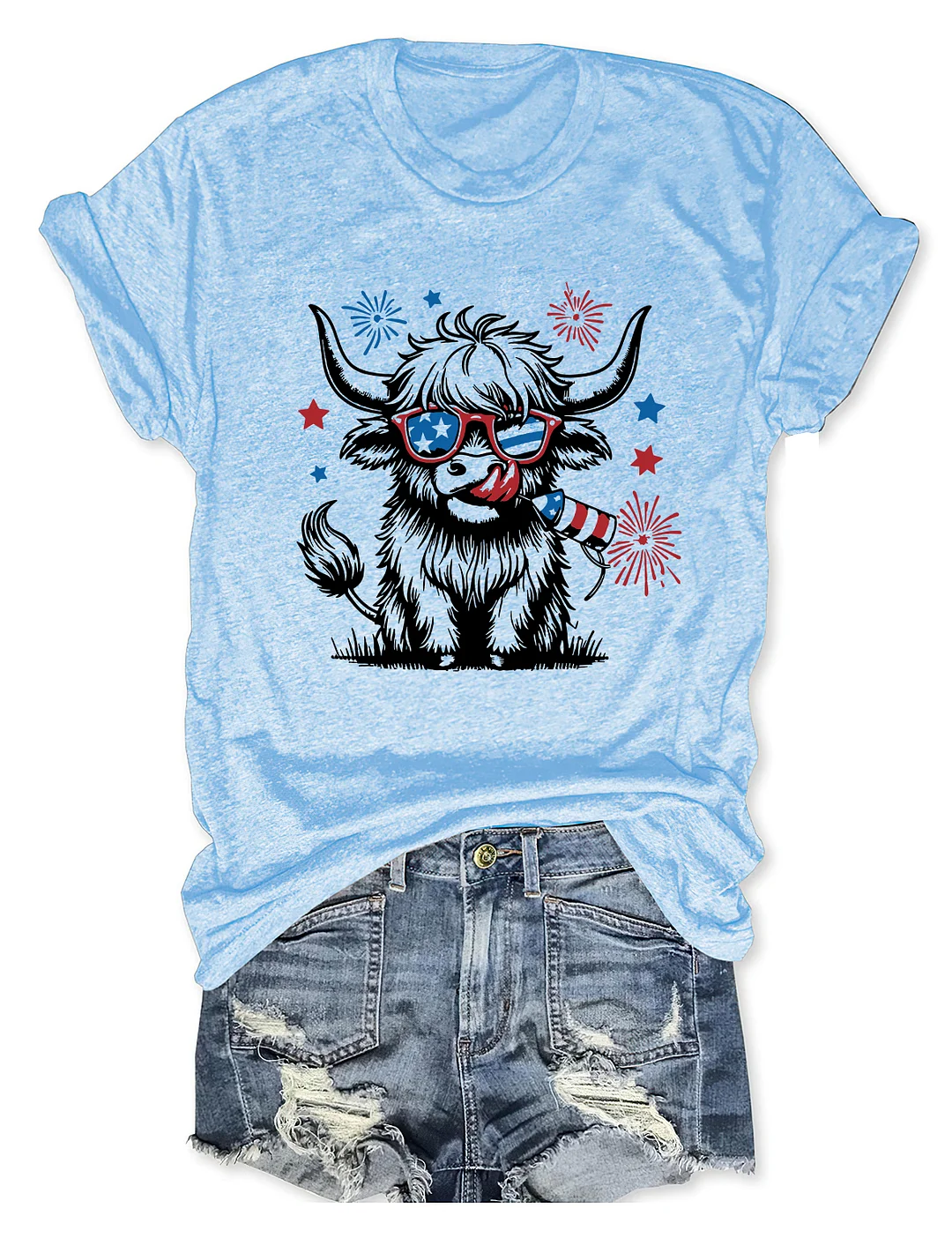 4th July Heifer T-Shirt