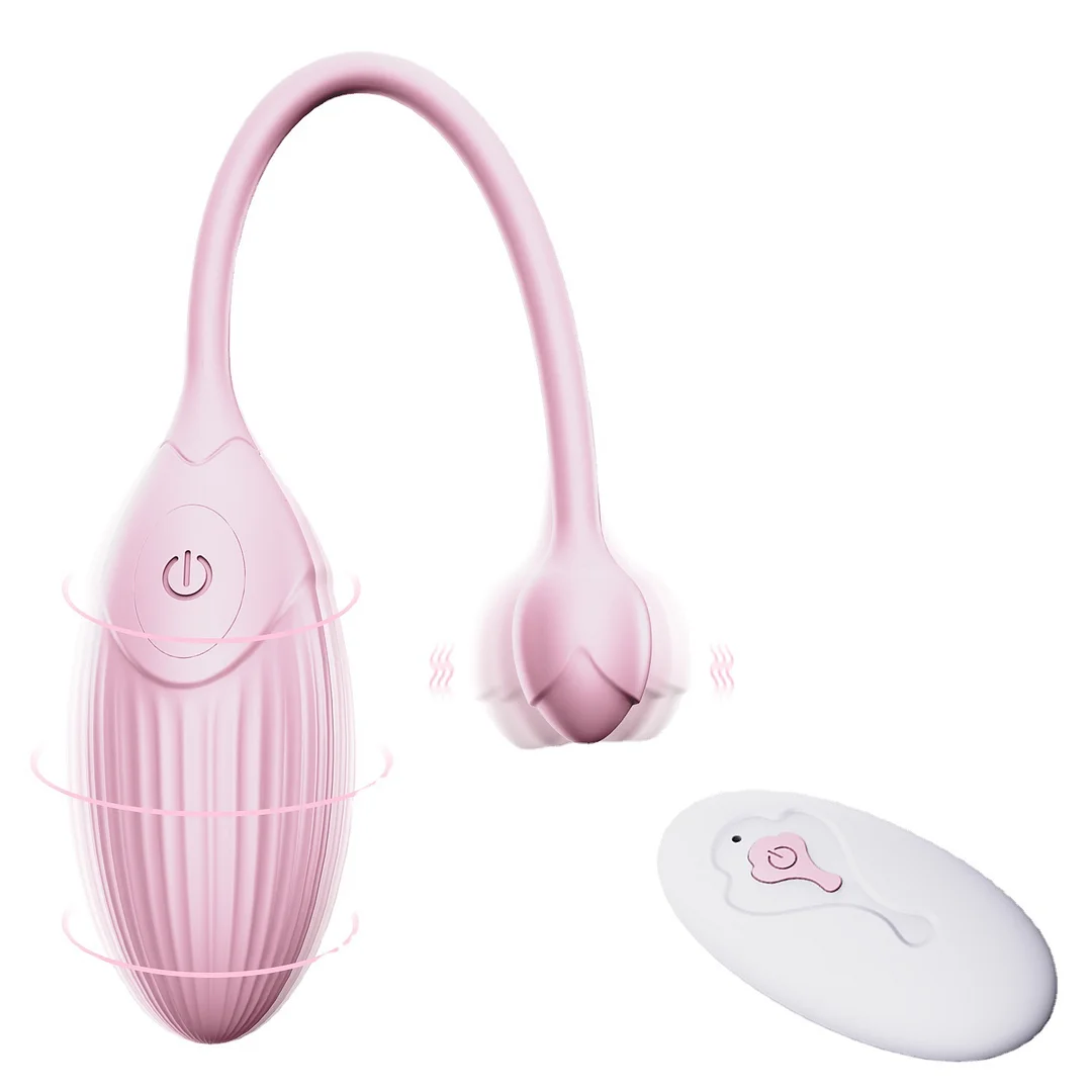 Clitoris Stimulation Vibrating Egg Dildo Vibrator For Women - Rose Toy