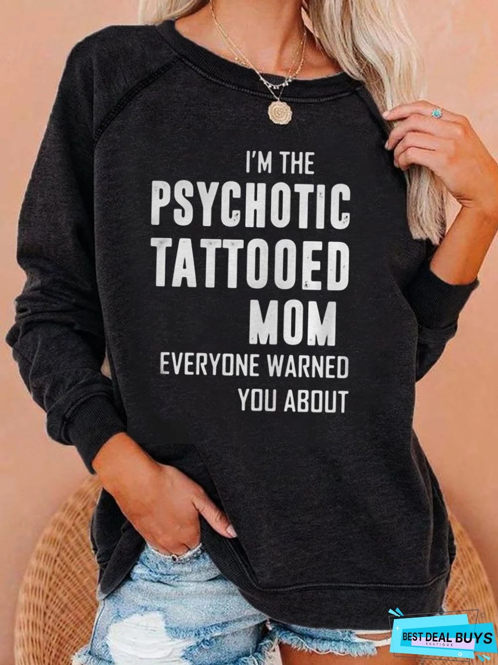 Black MOM Sweatshirt