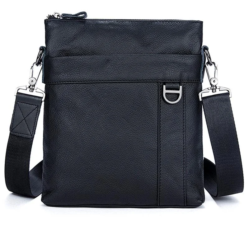 Organizational Layout Grain Textured Style Contrast Stitching Crossbody Sling Bag