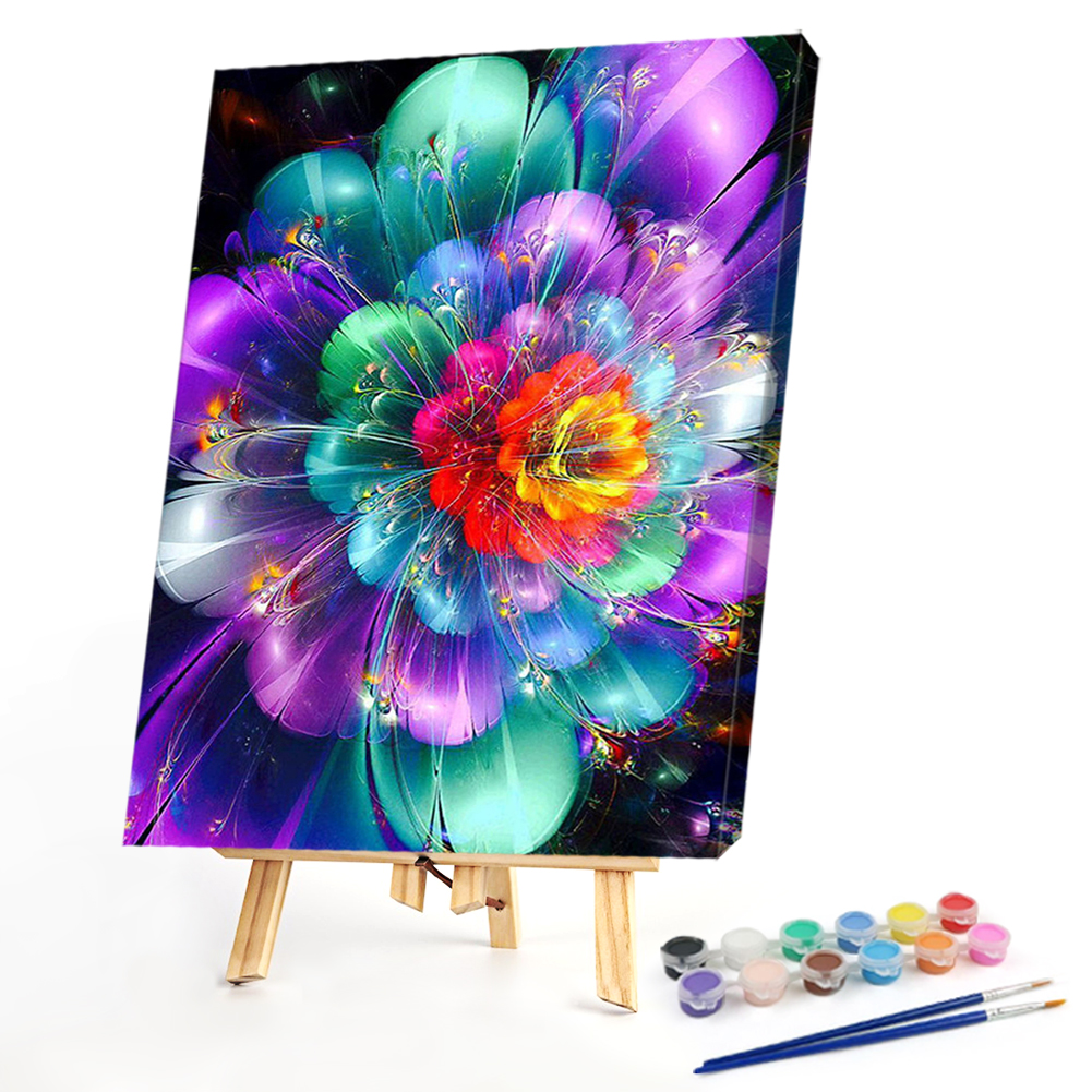 

40*50CM - Paint By Numbers - Colorful Flowers, 501 Original